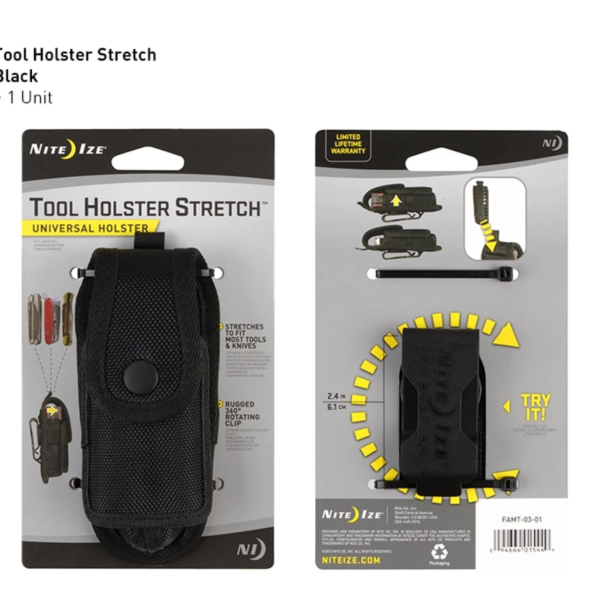 Tool Holster Stretch - black