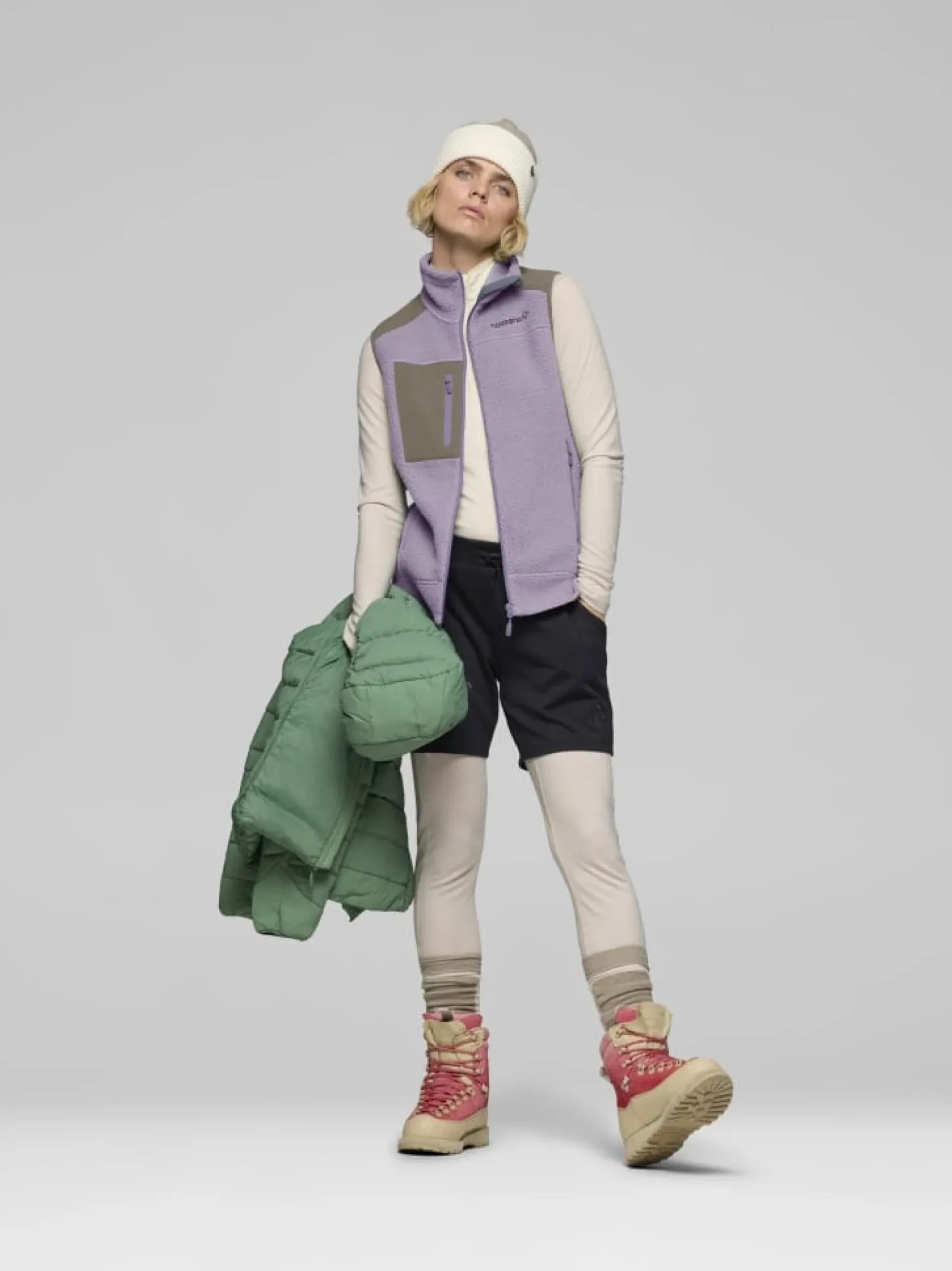 Trollveggen Warm3 Vest Purple Sage