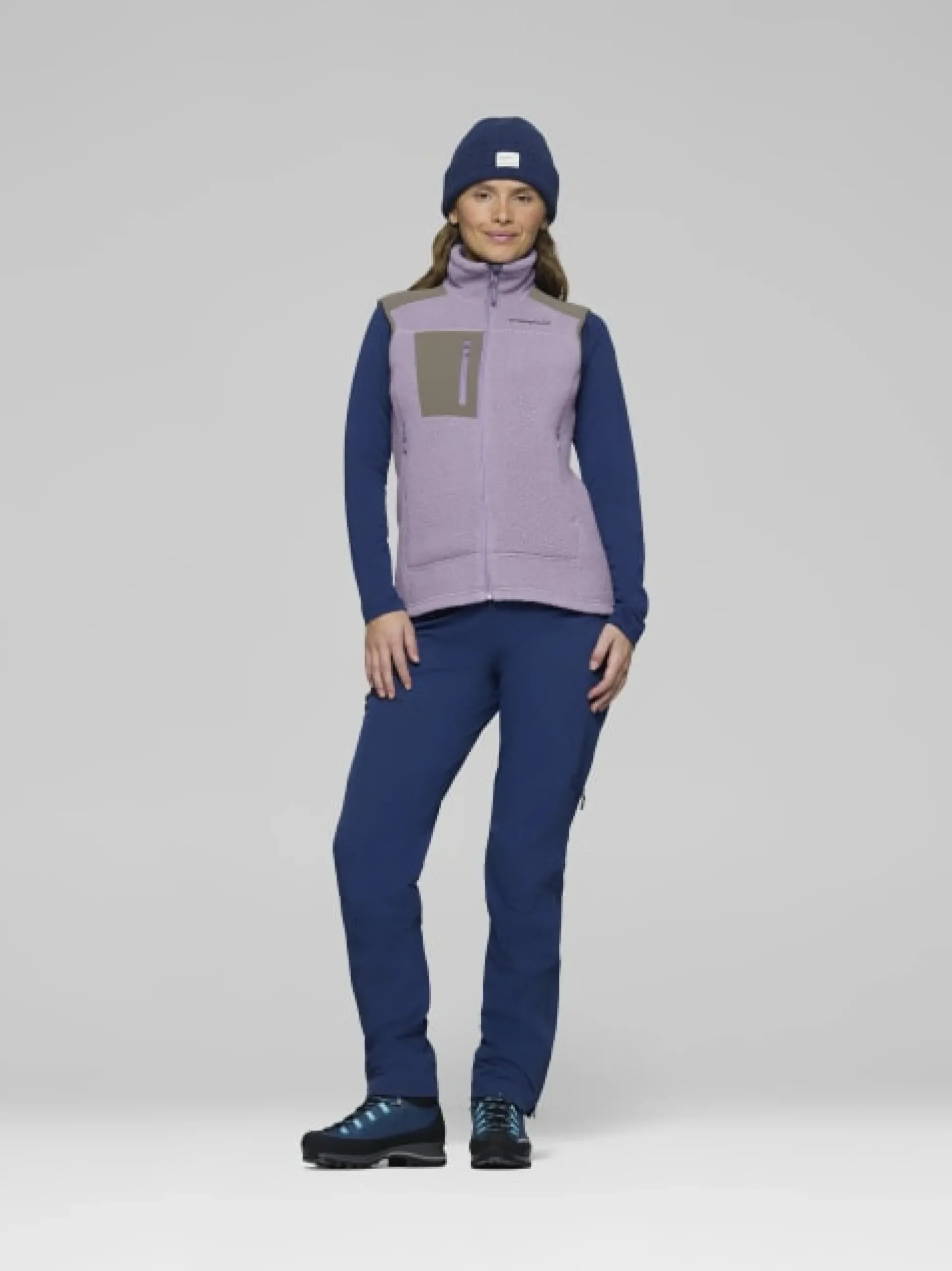 Trollveggen Warm3 Vest Purple Sage