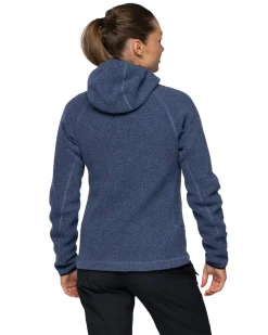 Vaagaa Merino Terry Midlayer Hoodie W Granite Blue