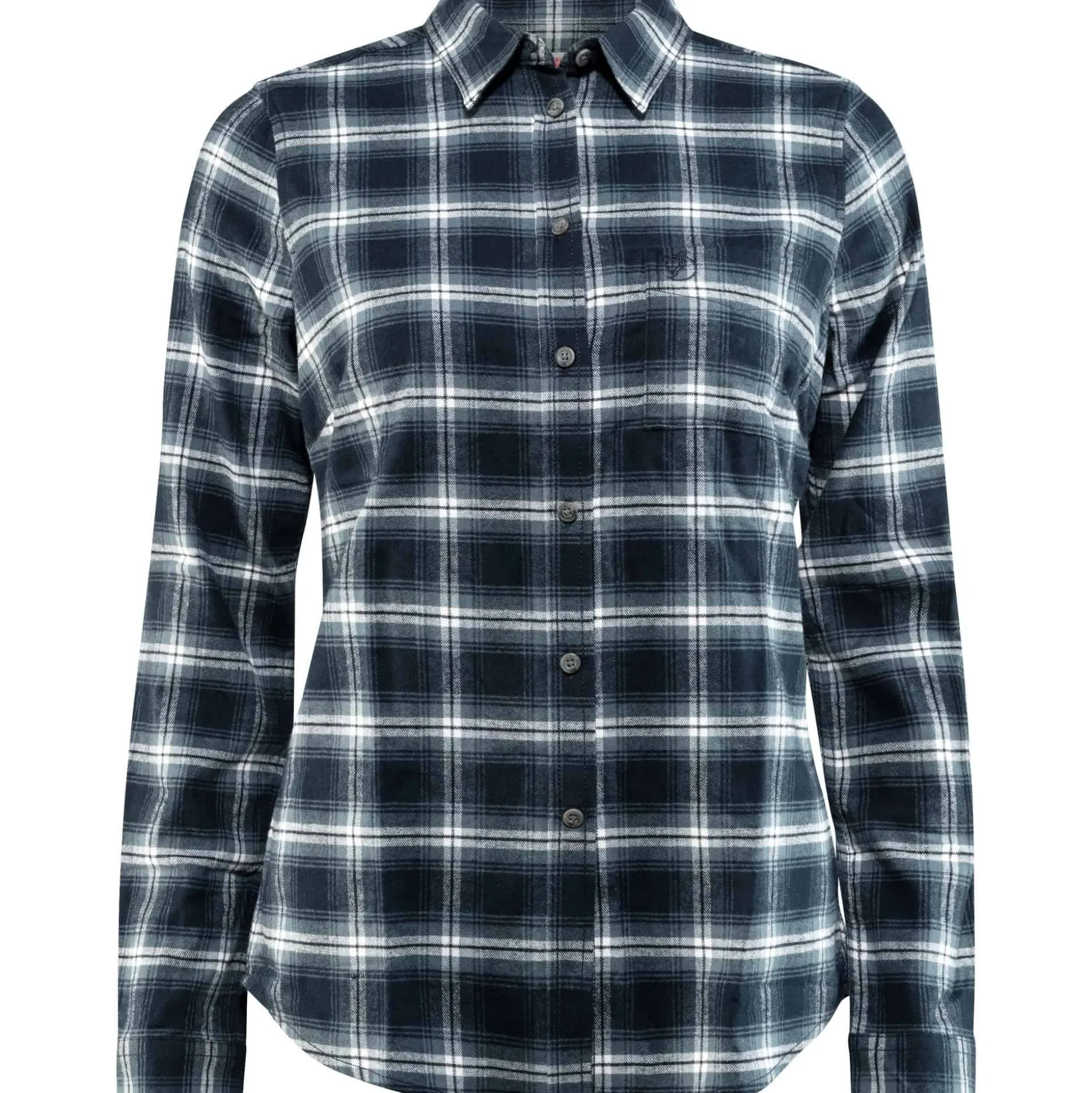 Övik Flannel Shirt W Dark Navy