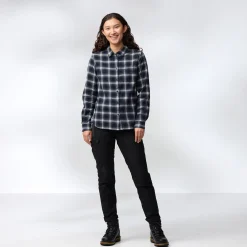 Övik Flannel Shirt W Dark Navy