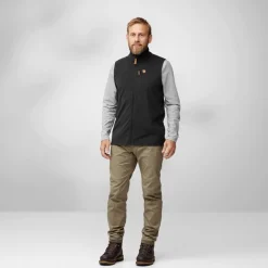 Övik Lite Fleece Vest Black