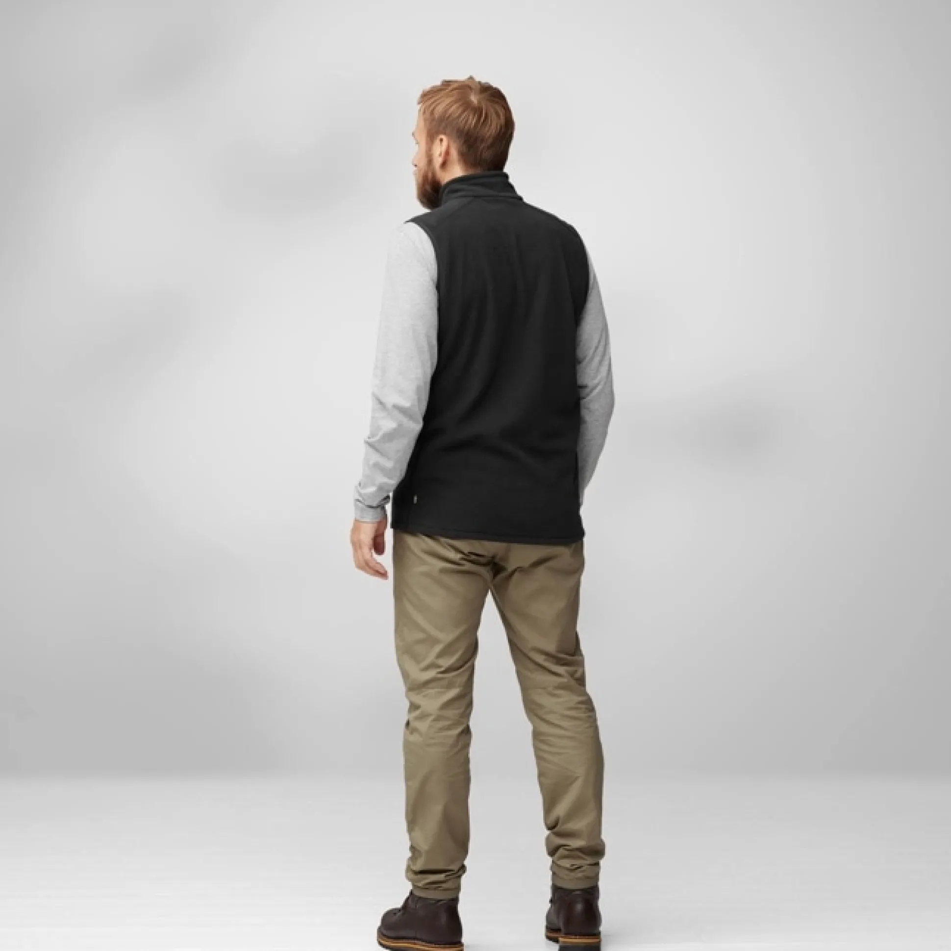 Övik Lite Fleece Vest Black