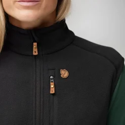 Övik Lite Fleece Vest W Black