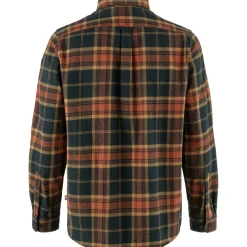 Övik Twill Shirt Autumn Leaf/Dark Navy