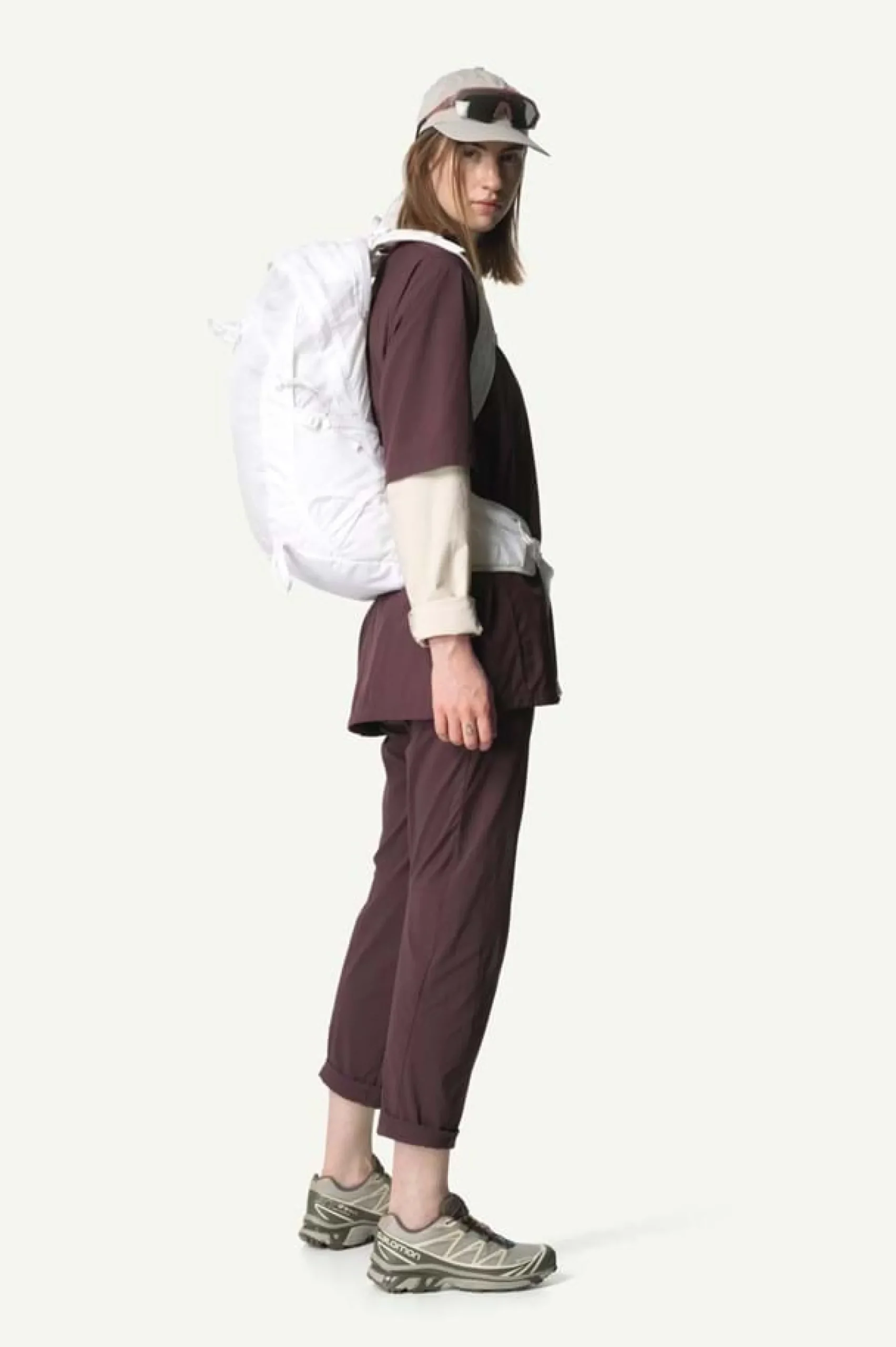 Wadi Pants W Red Illusion