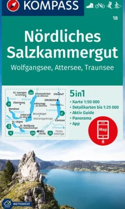 Wanderkarte 18 - Nördliches Salzkammergut