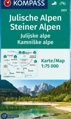 Wanderkarte 2801 Julische Alpen Steinern. Alpen