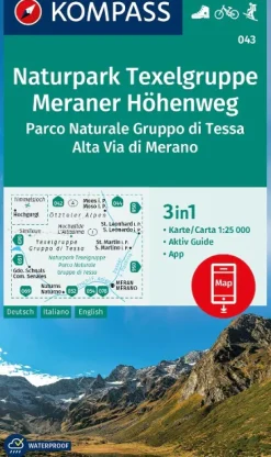 Wanderkarte 043 Naturpark Texelgruppe Meraner Höhenweg