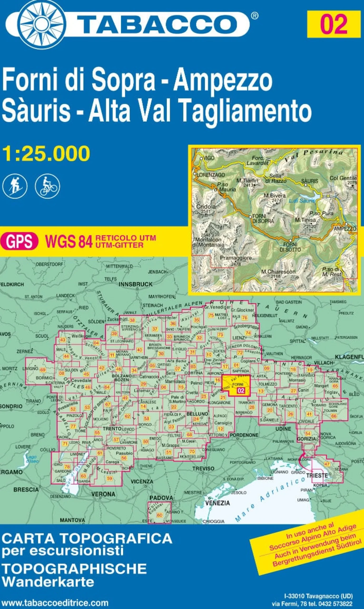 Wanderkarte 02 Sopra Ampezzo 25T
