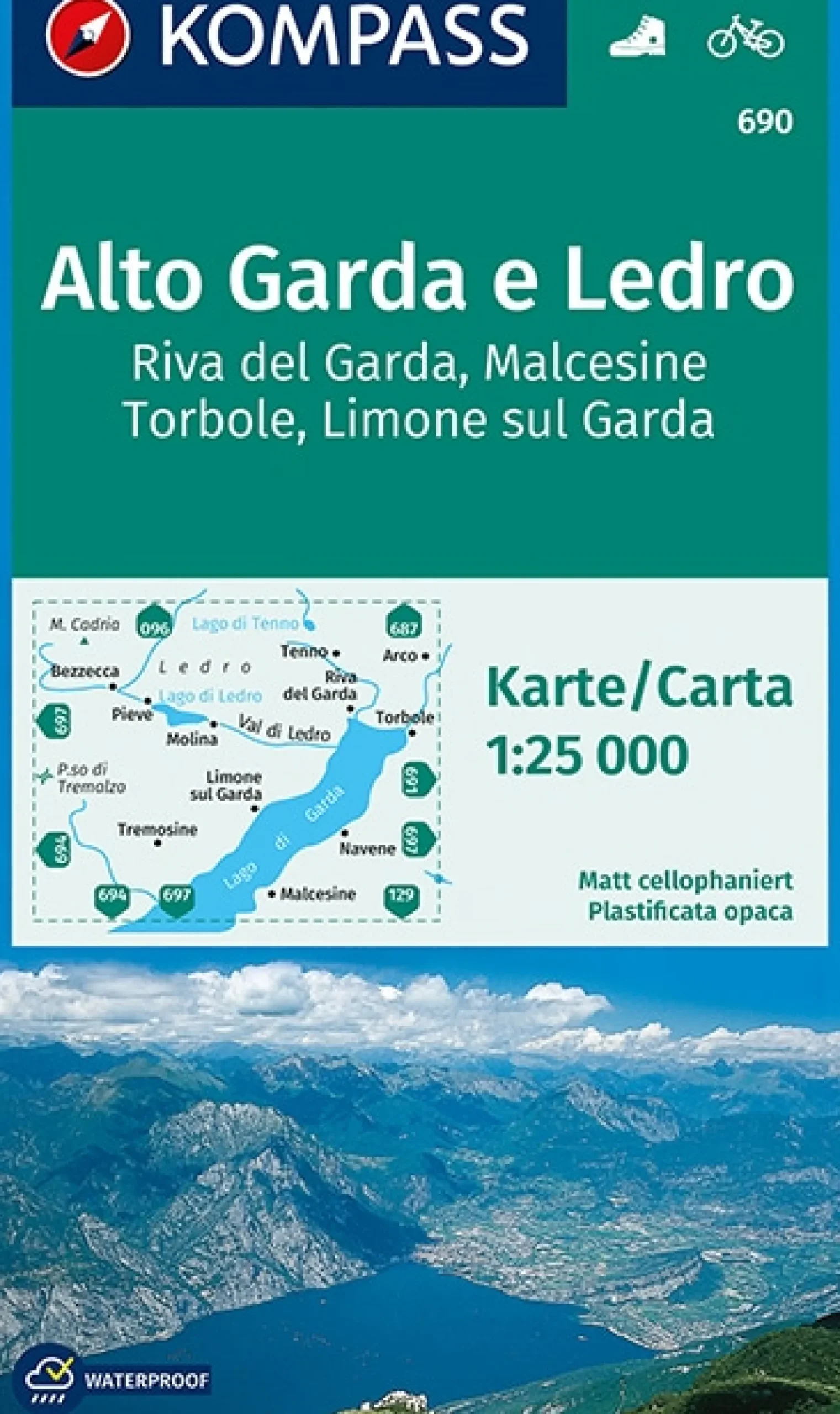 Wanderkarte Alto Garda e Ledro