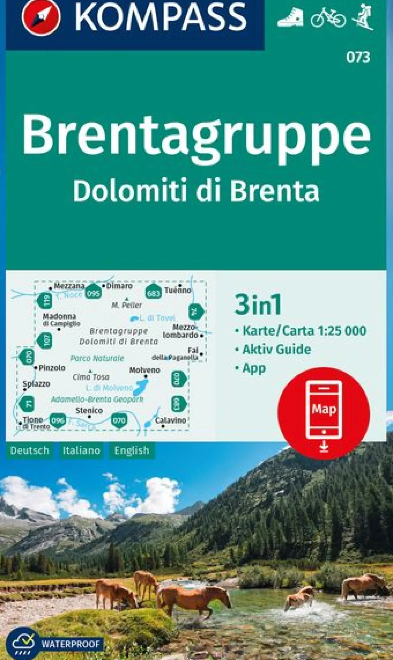 Wanderkarte Brentagruppe