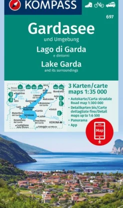 Wanderkarte Gardasee und Umgebung