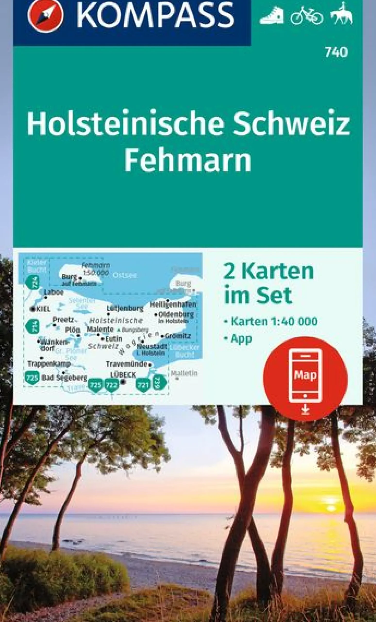 Wanderkarte Holsteinische Schweiz, Fehmarn