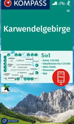 Wanderkarte Karwendelgebirge