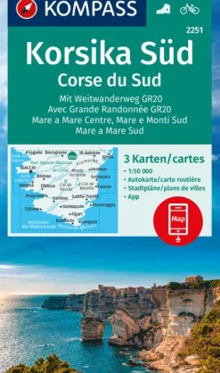 Wanderkarte Korsika Süd, Corse du Sud