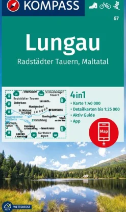 Wanderkarte Lungau, Radstädter Tauern, Maltatal