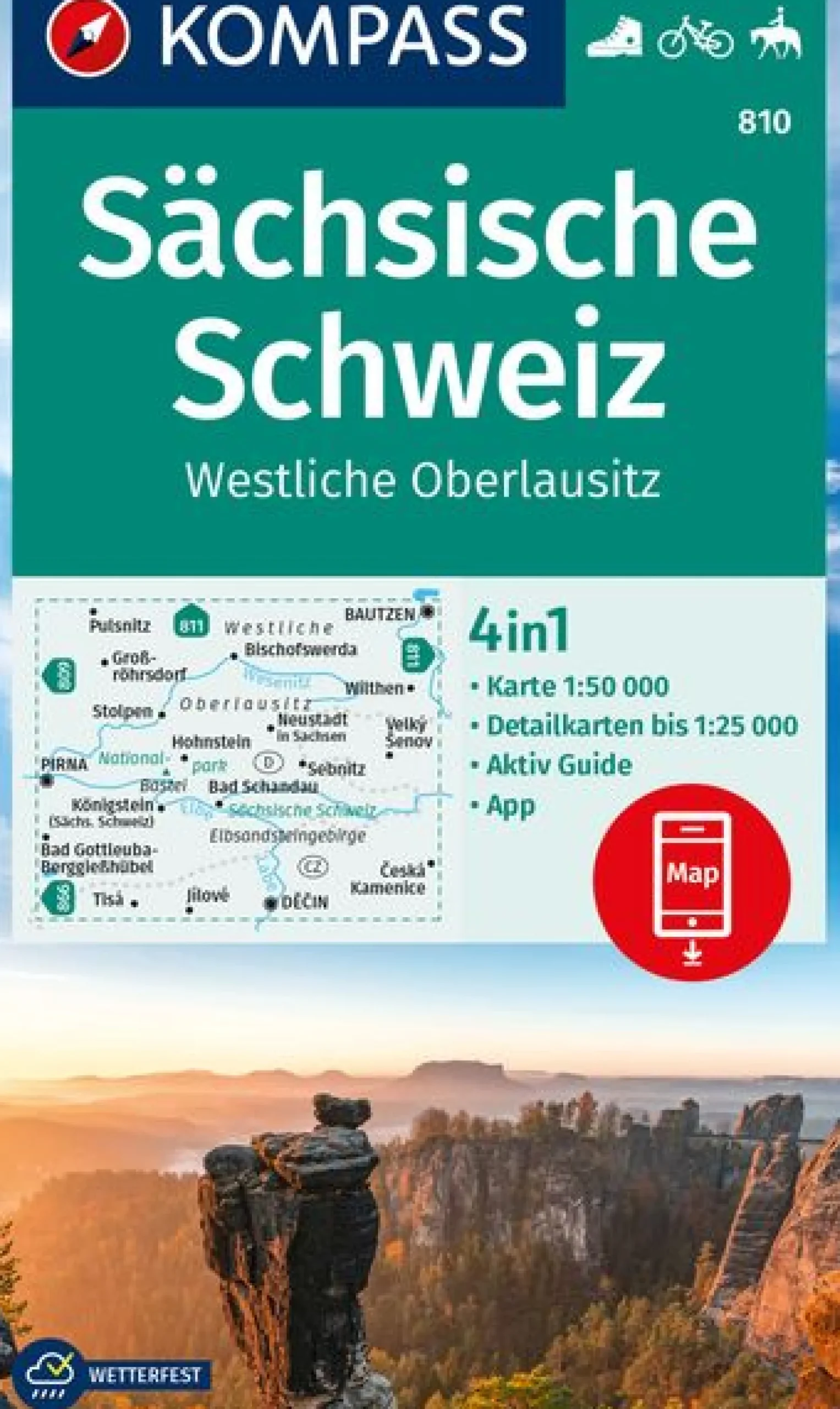 Wanderkarte Sächsische Schweiz