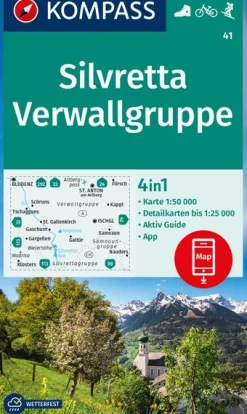 Wanderkarte Silvretta, Verwallgruppe