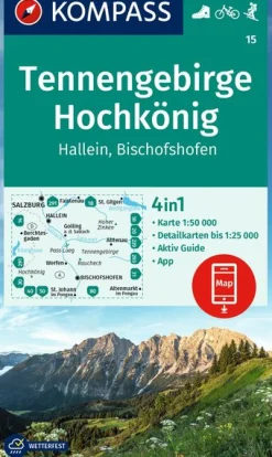 Wanderkarte Tennengebirge, Hochkönig
