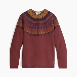 Westlands Fairisle Crew W Wild Rhubarb