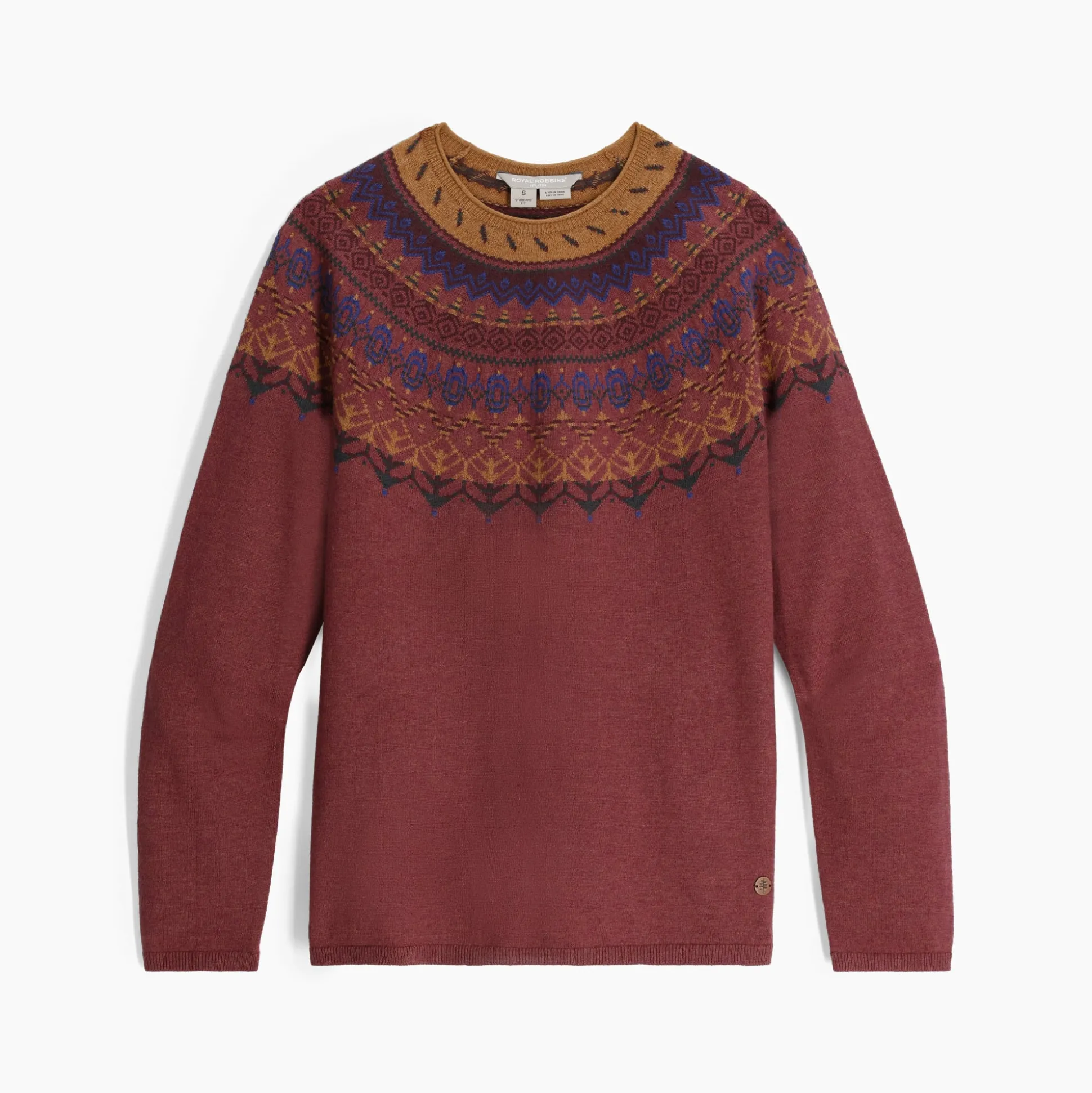 Westlands Fairisle Crew W Wild Rhubarb