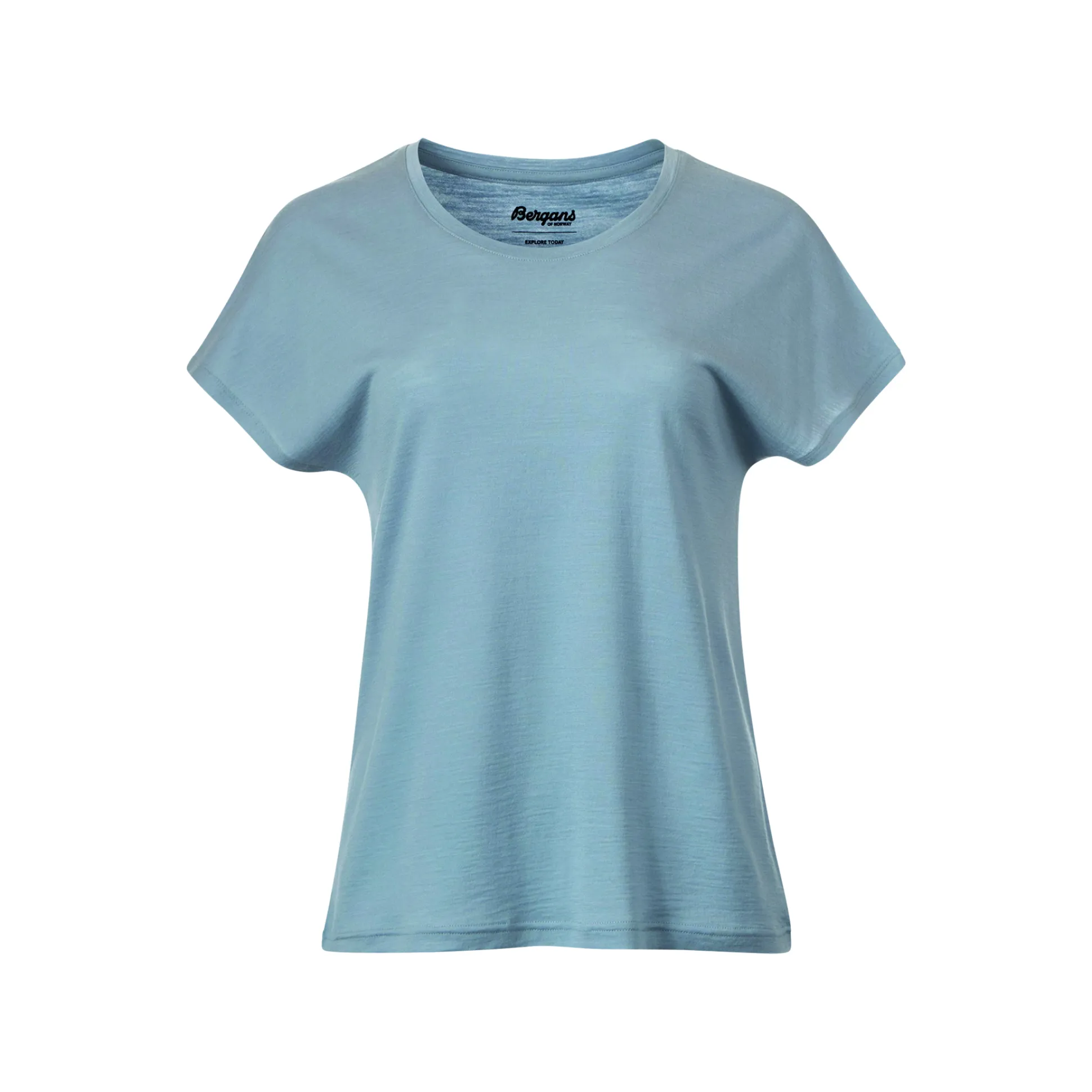 Whenever Merino Tee W Magnesium Grey
