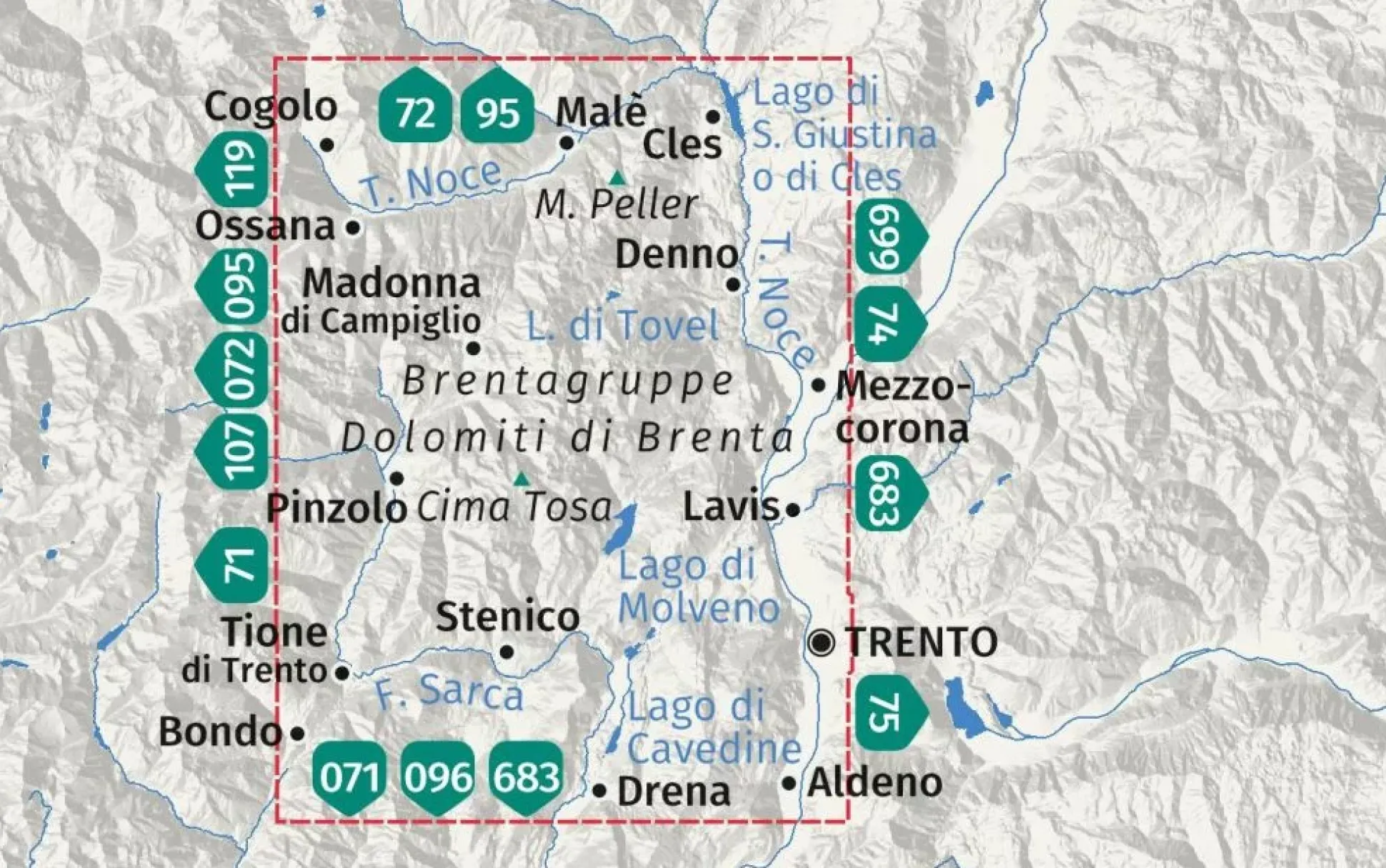 WK 73 Brentagruppe, Weltnaturerbe, Dolomiti di Brenta